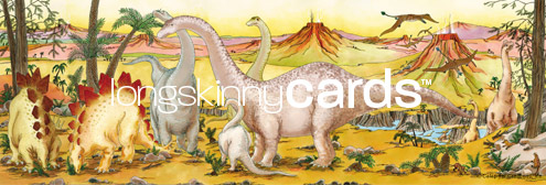 mini dinosaurs card